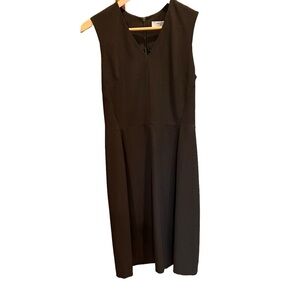 M.M. Lafleur Annie Sleeveless V-Neck  Dark Pine Green Dress Size 8